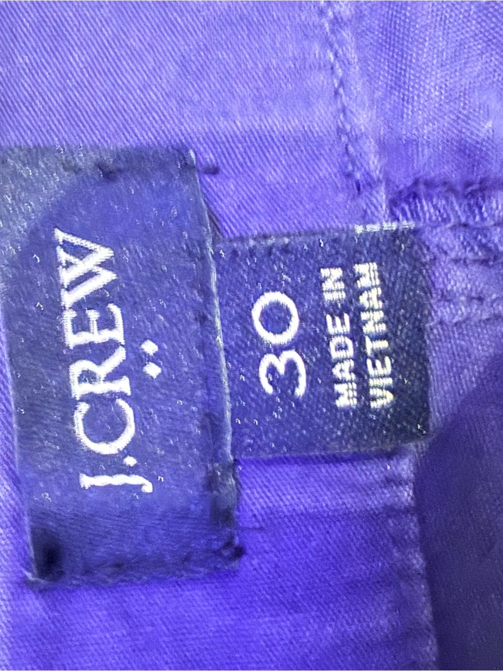 J.Crew Cobalt Blue Wide Leg Crop Utility Pants Size 30 High Rise Patch Pocket - Picture 7 of 14
